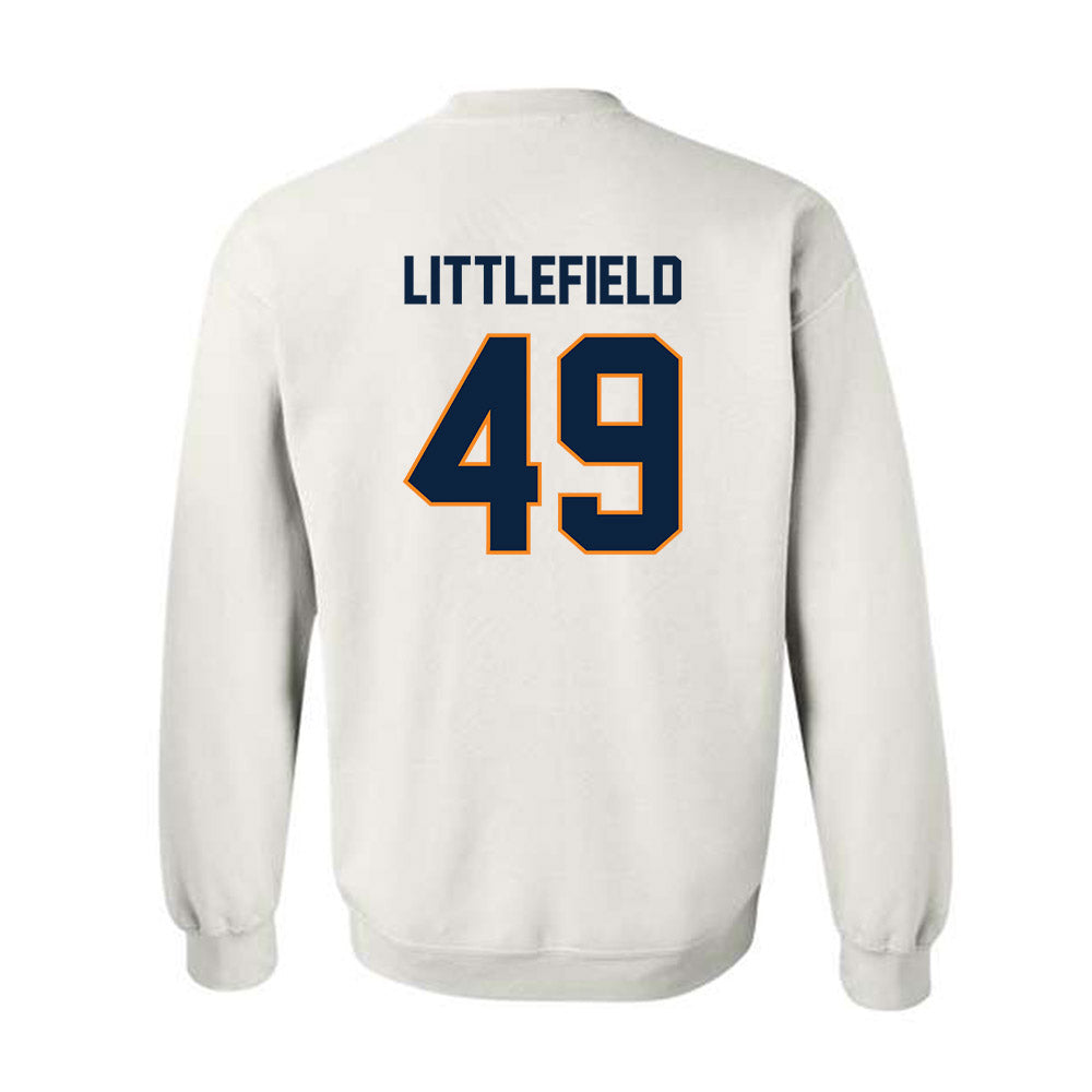 UT Martin - NCAA Football : Connon Littlefield - Classic Fashion Shersey Crewneck Sweatshirt-1