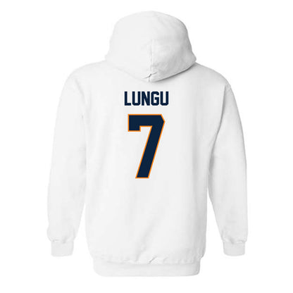 UT Martin - NCAA Men's Basketball : Dragos Lungu - Classic Fashion Shersey Hooded Sweatshirt-1