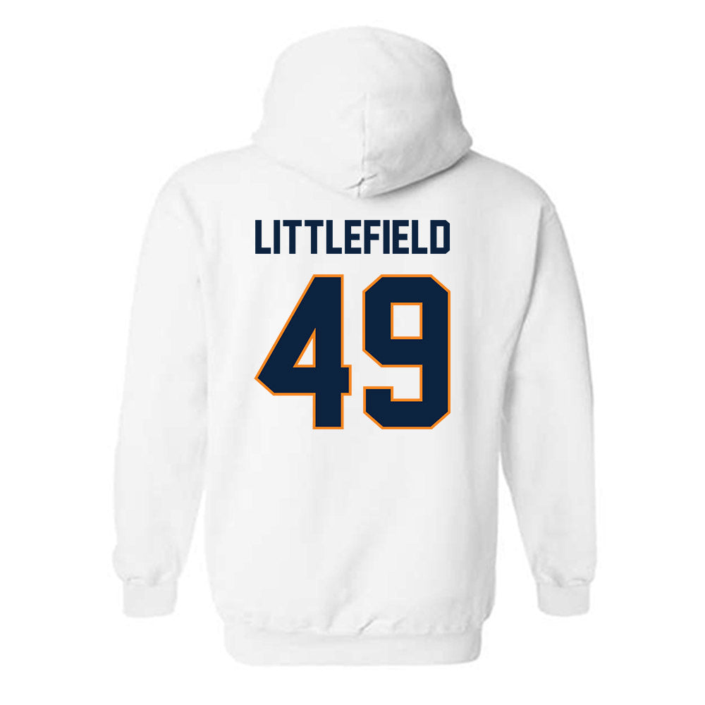 UT Martin - NCAA Football : Connon Littlefield - Classic Fashion Shersey Hooded Sweatshirt-1