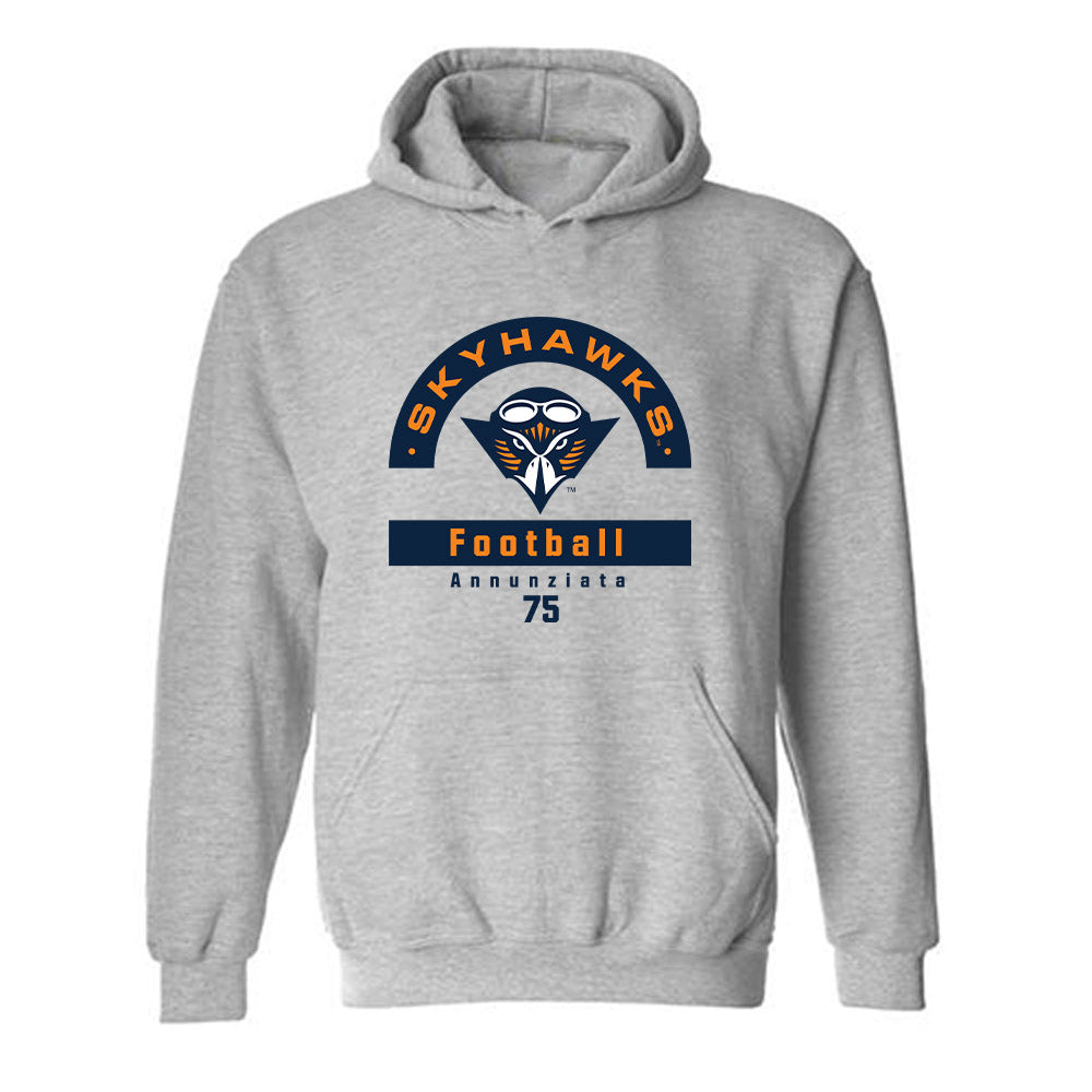 UT Martin - NCAA Football : Khaleel Annunziata - Classic Fashion Shersey Hooded Sweatshirt-0