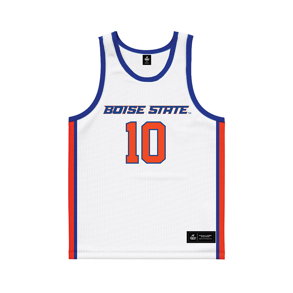 Boise State - NCAA Men's Basketball : Damari Wheeler-Thomas - White Basketball Jersey-0