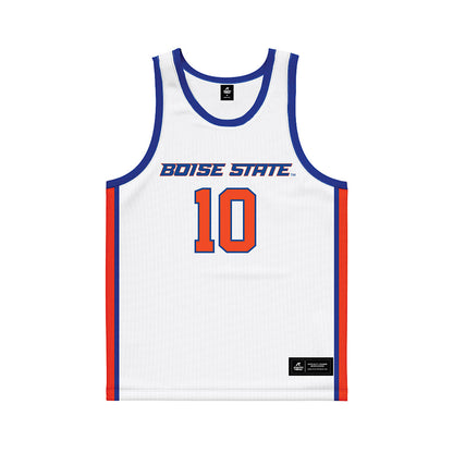 Boise State - NCAA Men's Basketball : Damari Wheeler-Thomas Wheeler-Thomas - White Basketball Jersey-0