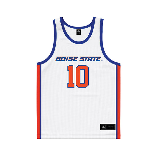 Boise State - NCAA Men's Basketball : Damari Wheeler-Thomas Wheeler-Thomas - White Basketball Jersey-0