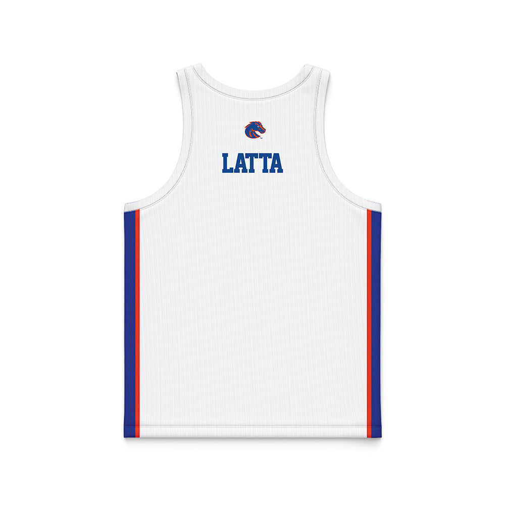 Boise State - NCAA Women's Basketball : Carlie Latta - White Basketball Jersey-1
