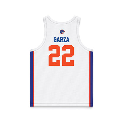 Boise State - NCAA Women's Basketball : Kennasyn Garza - White Basketball Jersey-1