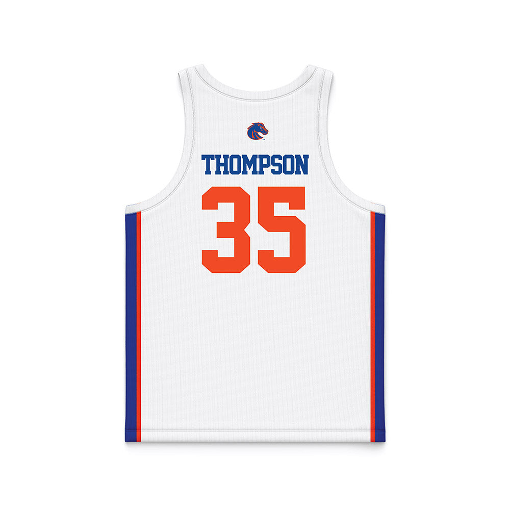 Boise State - NCAA Women's Basketball : Keirra Thompson - White Basketball Jersey-1
