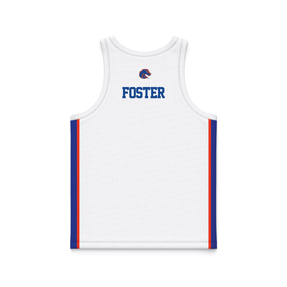 Boise State - NCAA Women's Basketball : Grace Foster - White Basketball Jersey-1