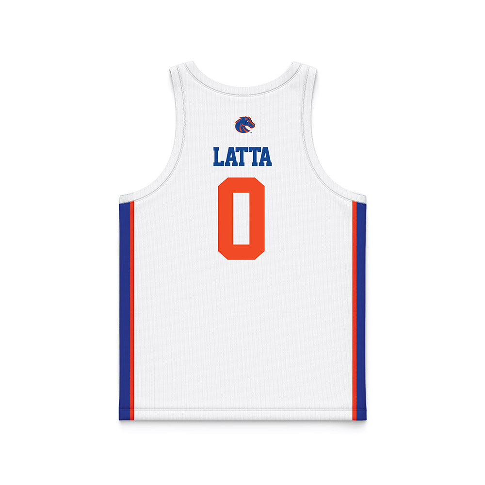 Boise State - NCAA Women's Basketball : Carlie Latta - White Basketball Jersey-1