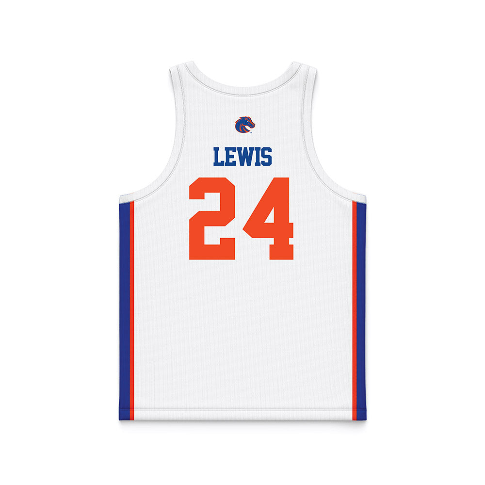 Boise State - NCAA Women's Basketball : Jayda Lewis - White Basketball Jersey-1