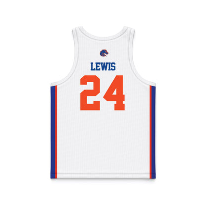 Boise State - NCAA Women's Basketball : Jayda Lewis - White Basketball Jersey-1