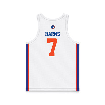 Boise State - NCAA Women's Basketball : Izzie Harms - White Basketball Jersey-1