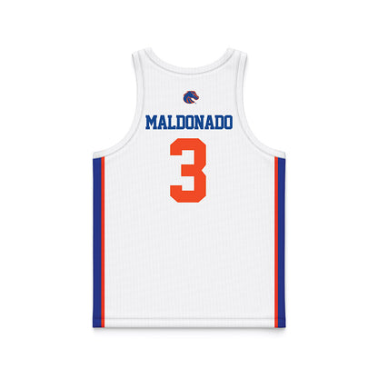 Boise State - NCAA Women's Basketball : Morgan Maldonado - White Basketball Jersey-1