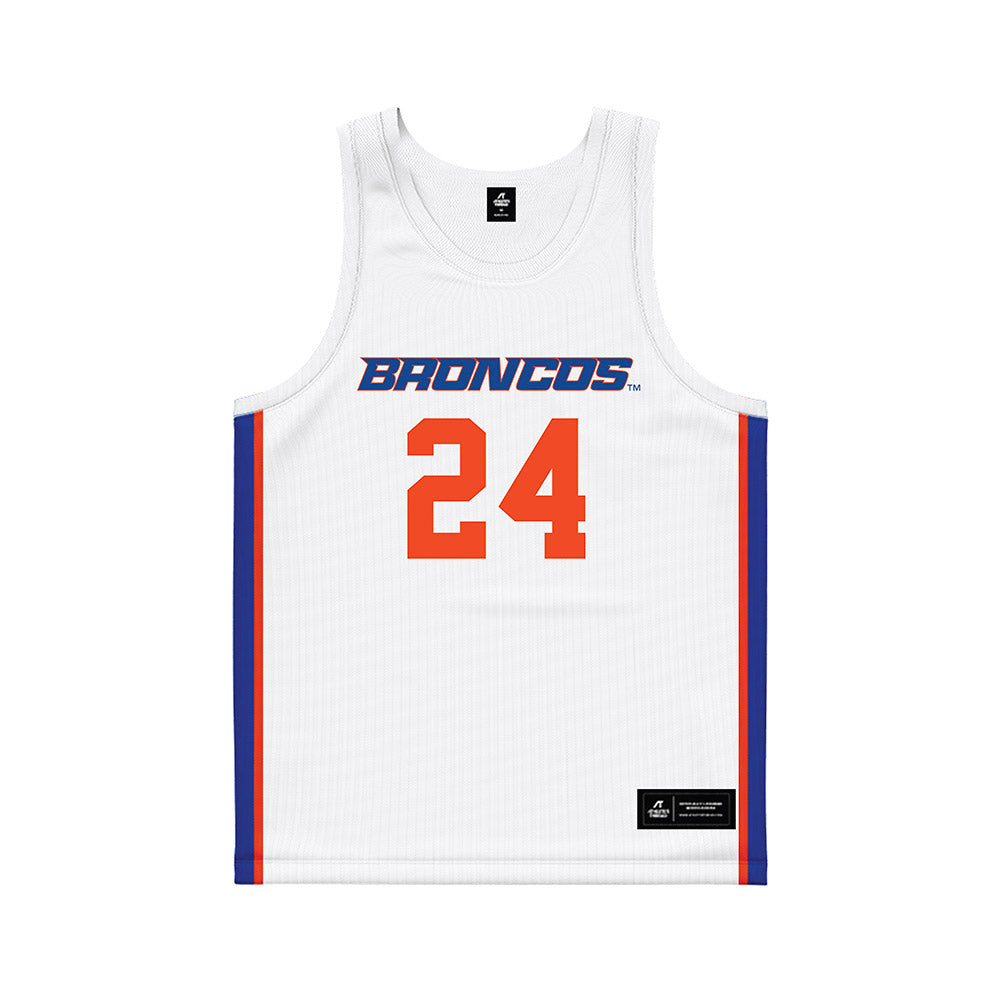 Boise State - NCAA Women's Basketball : Jayda Lewis - White Basketball Jersey-0