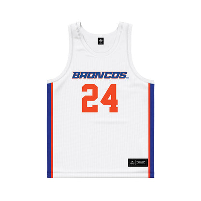 Boise State - NCAA Women's Basketball : Jayda Lewis - White Basketball Jersey-0
