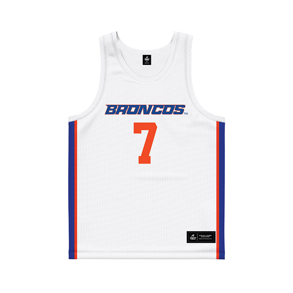 Boise State - NCAA Women's Basketball : Izzie Harms - White Basketball Jersey-0
