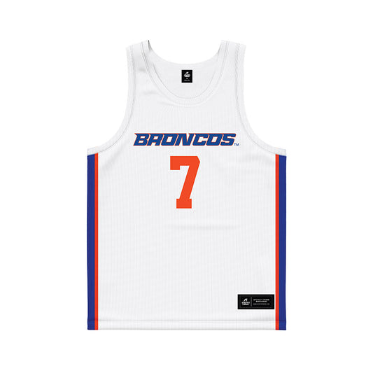 Boise State - NCAA Women's Basketball : Izzie Harms - White Basketball Jersey-0