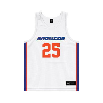 Boise State - NCAA Women's Basketball : Josee Steadman - White Basketball Jersey-0