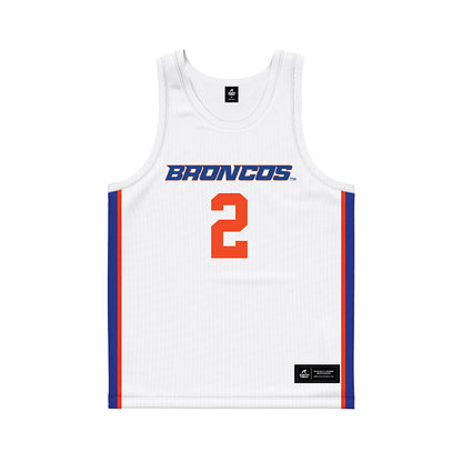 Boise State - NCAA Women's Basketball : Emily Howard - White Basketball Jersey-0