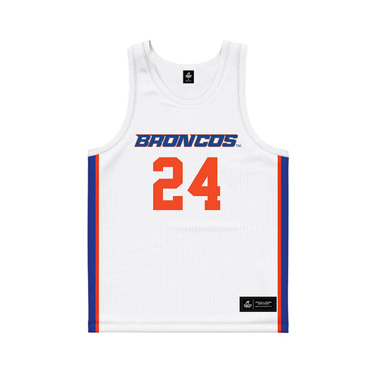 Boise State - NCAA Women's Basketball : Jayda Lewis - White Basketball Jersey-0
