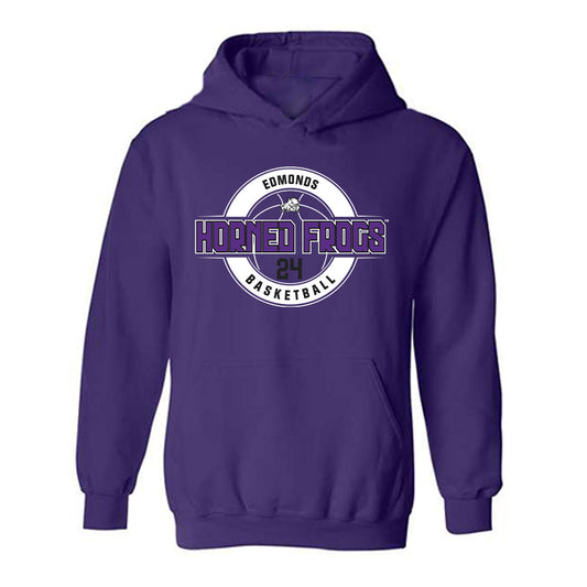 TCU - NCAA Men's Basketball : Xavier Edmonds - Classic Fashion Shersey Hooded Sweatshirt-0
