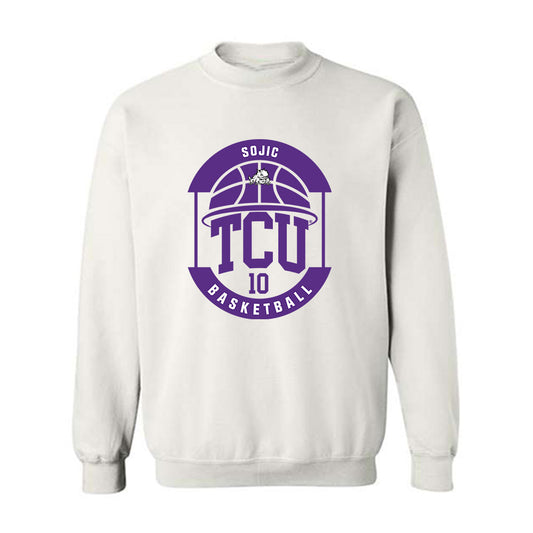 TCU - NCAA Men's Basketball : Milos Sojic - Classic Fashion Shersey Crewneck Sweatshirt-0