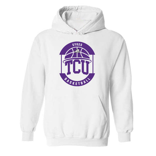 TCU - NCAA Men's Basketball : Gavin Sykes - Classic Fashion Shersey Hooded Sweatshirt-0