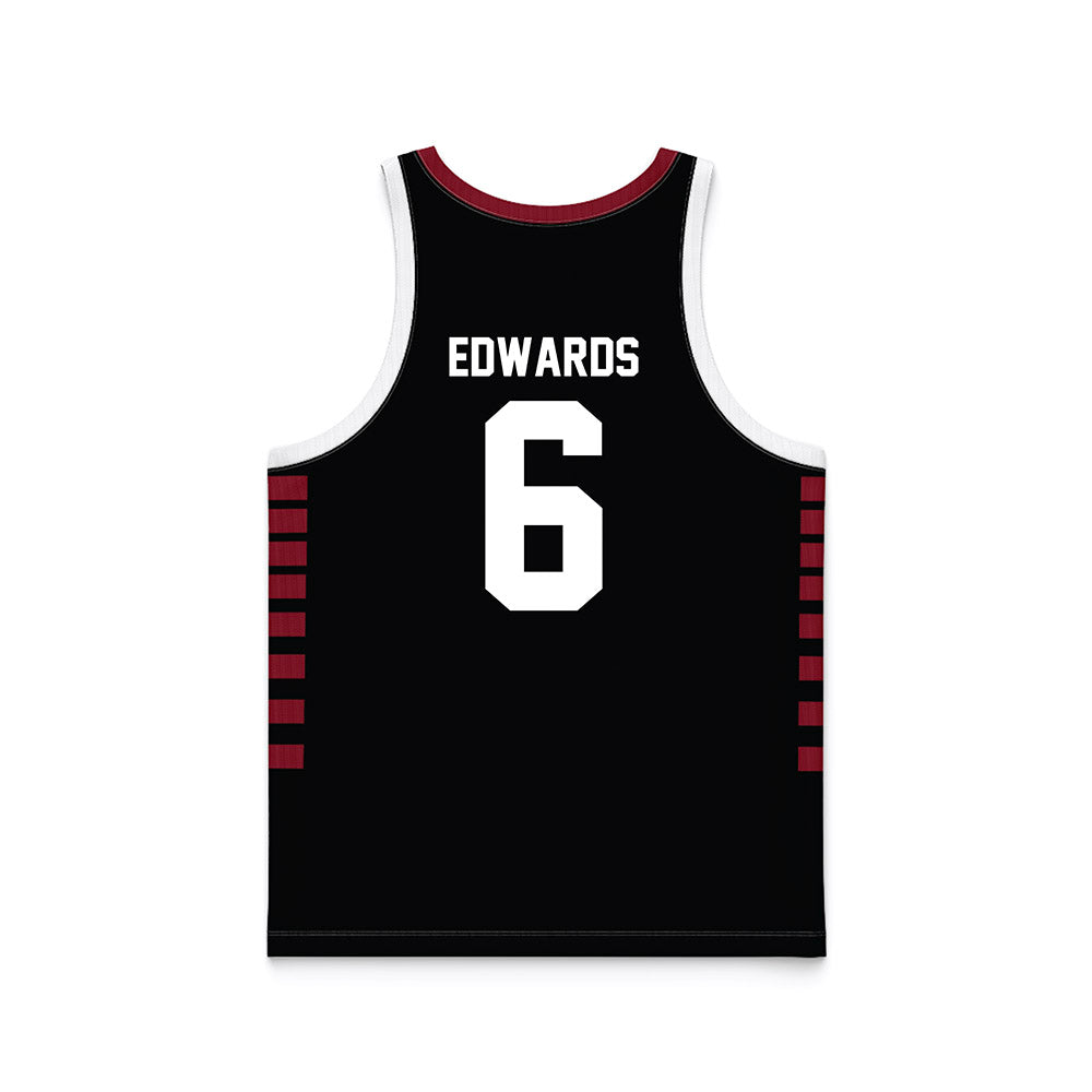 Troy - NCAA Women's Basketball : Shakirah Edwards - Black Basketball Jersey-1