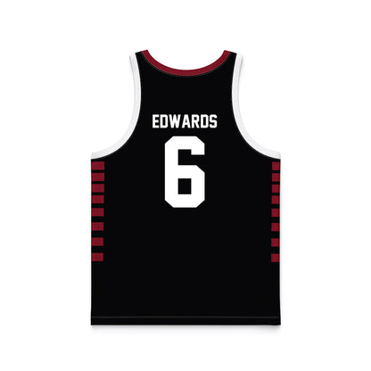 Troy - NCAA Women's Basketball : Shakirah Edwards - Black Basketball Jersey-1
