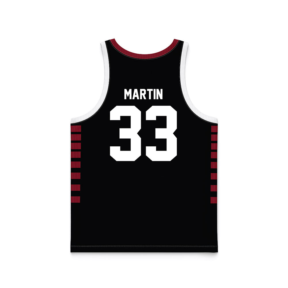 Troy - NCAA Women's Basketball : Taliah Martin - Black Basketball Jersey-1