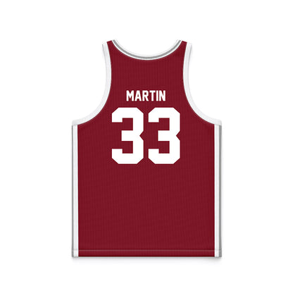 Troy - NCAA Women's Basketball : Taliah Martin - Cardinal Red Basketball Jersey-1
