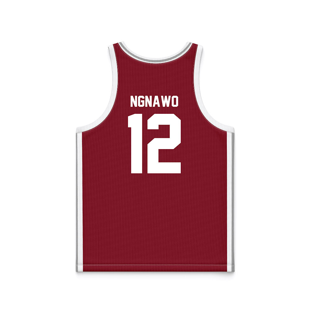 Troy - NCAA Women's Basketball : Fortuna Ngnawo - Cardinal Red Basketball Jersey-1