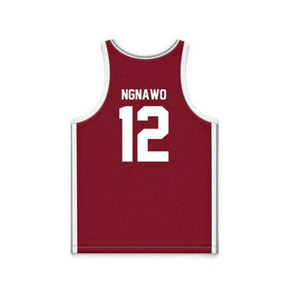 Troy - NCAA Women's Basketball : Fortuna Ngnawo - Cardinal Red Basketball Jersey-1