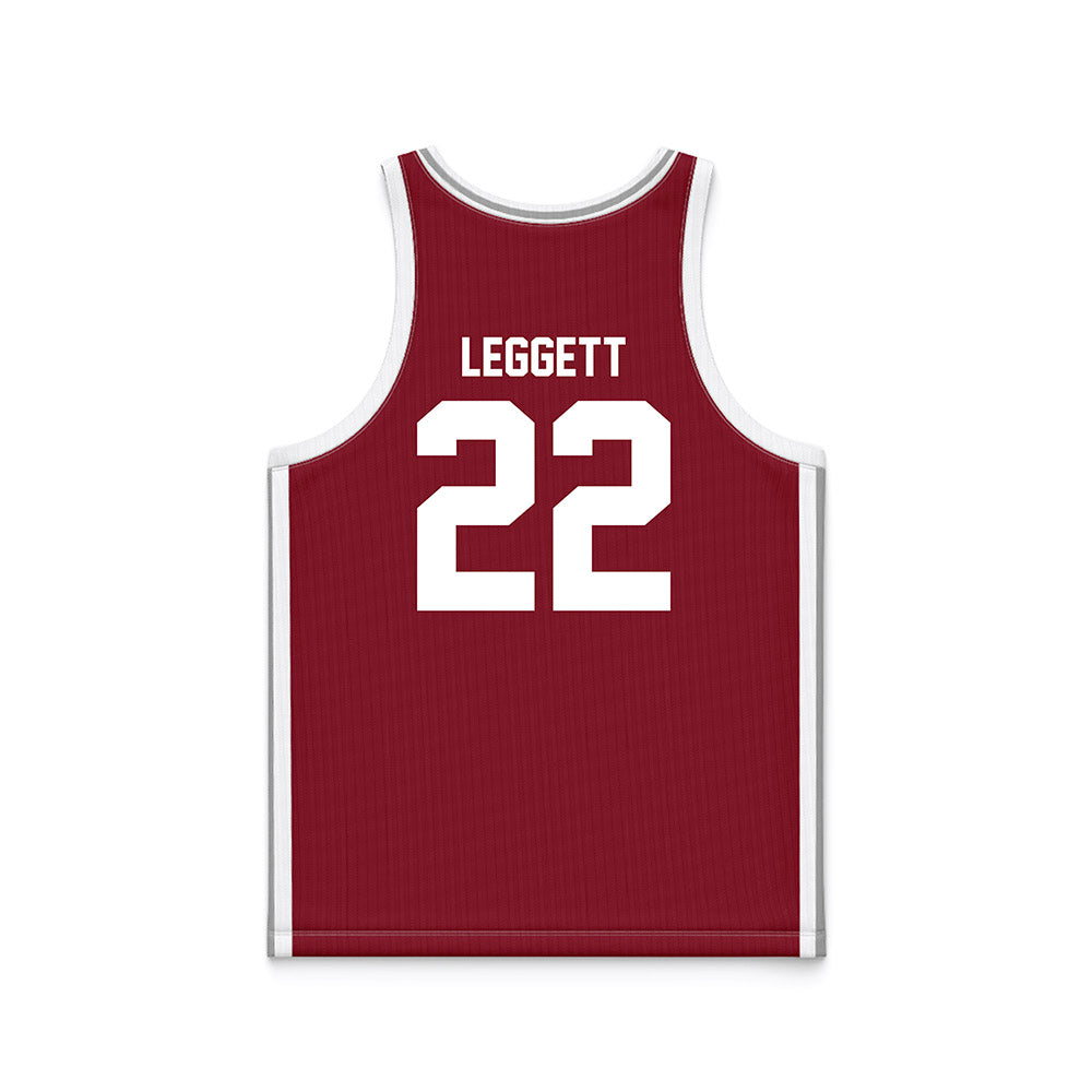 Troy - NCAA Women's Basketball : Rachel Leggett - Cardinal Red Basketball Jersey-1