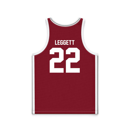 Troy - NCAA Women's Basketball : Rachel Leggett - Cardinal Red Basketball Jersey-1