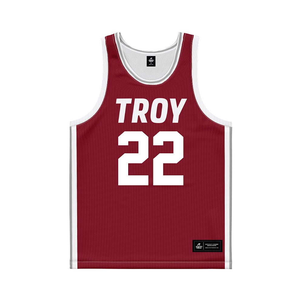 Troy - NCAA Women's Basketball : Rachel Leggett - Cardinal Red Basketball Jersey-0