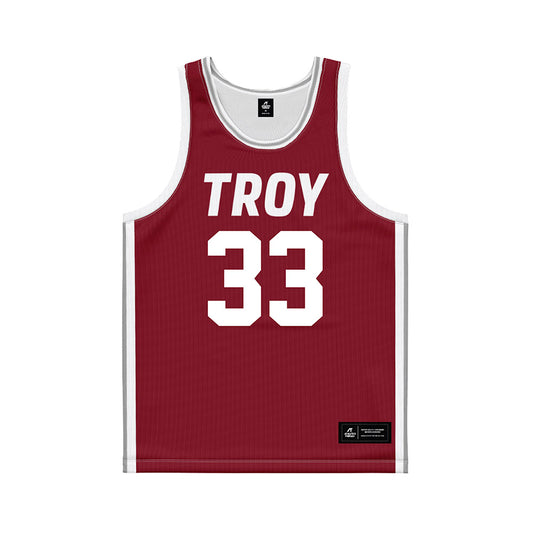 Troy - NCAA Women's Basketball : Taliah Martin - Cardinal Red Basketball Jersey-0