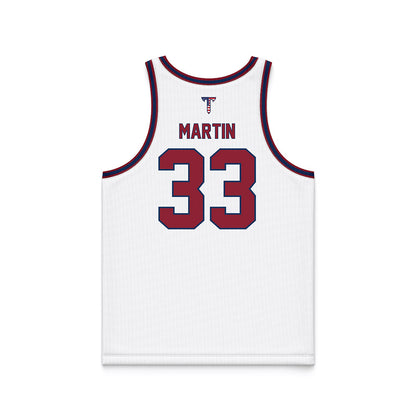 Troy - NCAA Women's Basketball : Taliah Martin - White Patriotic Basketball Jersey-1