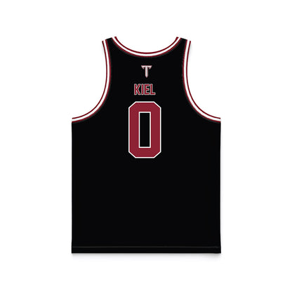 Troy - NCAA Men's Basketball : Kerrington Kiel - Black Basketball Jersey-1