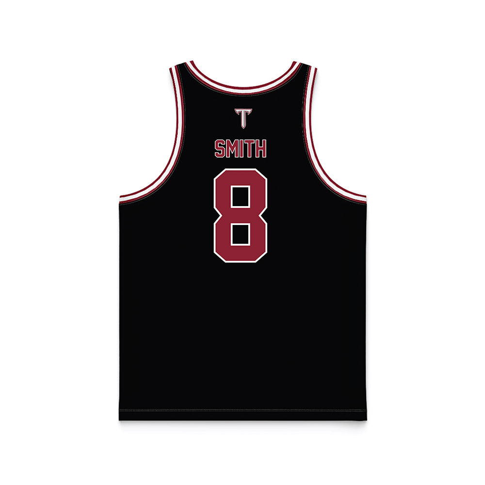 Troy - Men's Basketball Alumni : Brant Smith - Black Basketball Jersey-1
