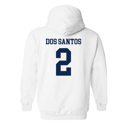Virginia - NCAA Women's Basketball : Raiane Dos Santos - Classic Shersey Hooded Sweatshirt-1