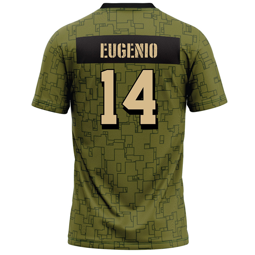Hawaii - NCAA Football : Maika Eugenio - Green Camo Football Jersey-1