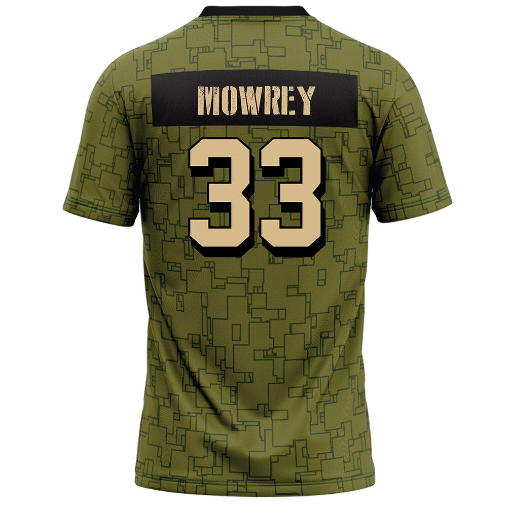 Hawaii - NCAA Football : Jack Mowrey - Green Camo Football Jersey-1