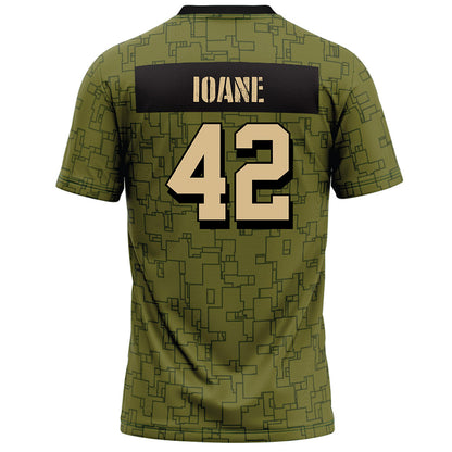 Hawaii - NCAA Football : Matteus Ioane - Green Camo Football Jersey-1