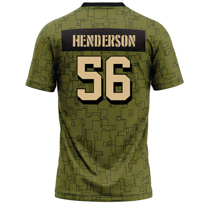 Hawaii - NCAA Football : Boogie Henderson - Green Camo Football Jersey-1