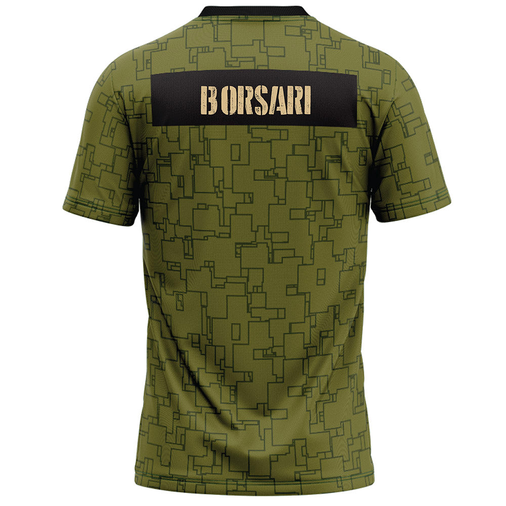 Hawaii - NCAA Football : Hudson Borsari - Green Camo Football Jersey-1
