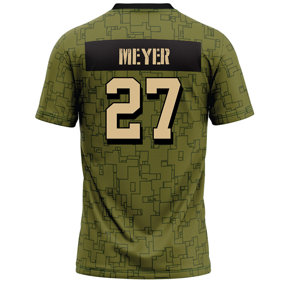 Hawaii - NCAA Football : Makanale'a Meyer - Green Camo Football Jersey-1