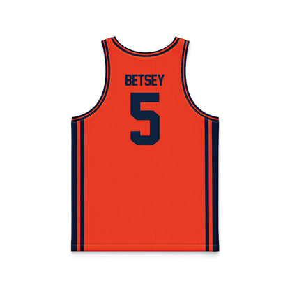 Syracuse - NCAA Men's Basketball : Tyler Betsey - Orange Basketball Jersey-1