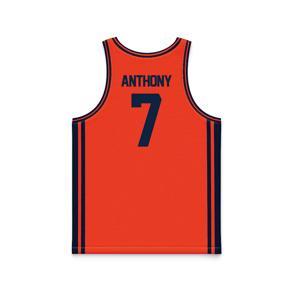 Syracuse - NCAA Men's Basketball : Kiyan Anthony - Orange Basketball Jersey-1