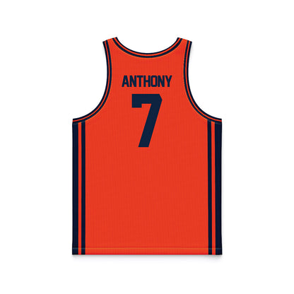 Syracuse - NCAA Men's Basketball : Kiyan Anthony - Orange Basketball Jersey-1