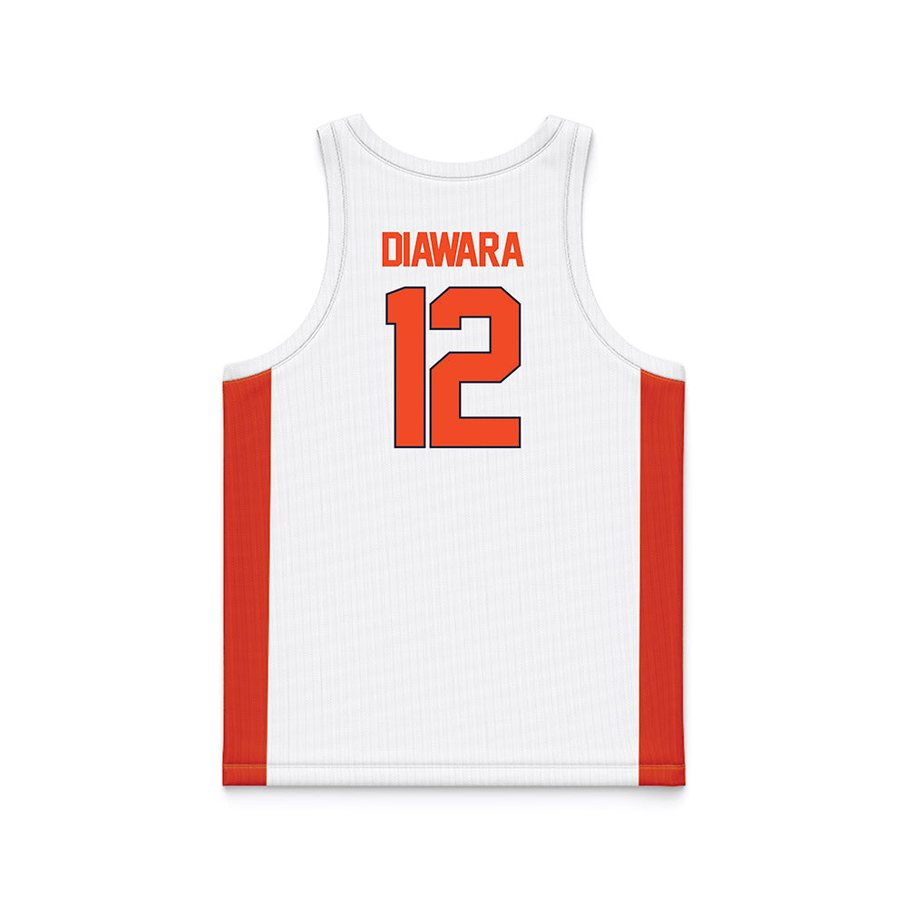 Syracuse - NCAA Men's Basketball : Tiefing Diawara - White Basketball Jersey-1